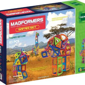 Magformers 3D 83 Piece Safari Build Set