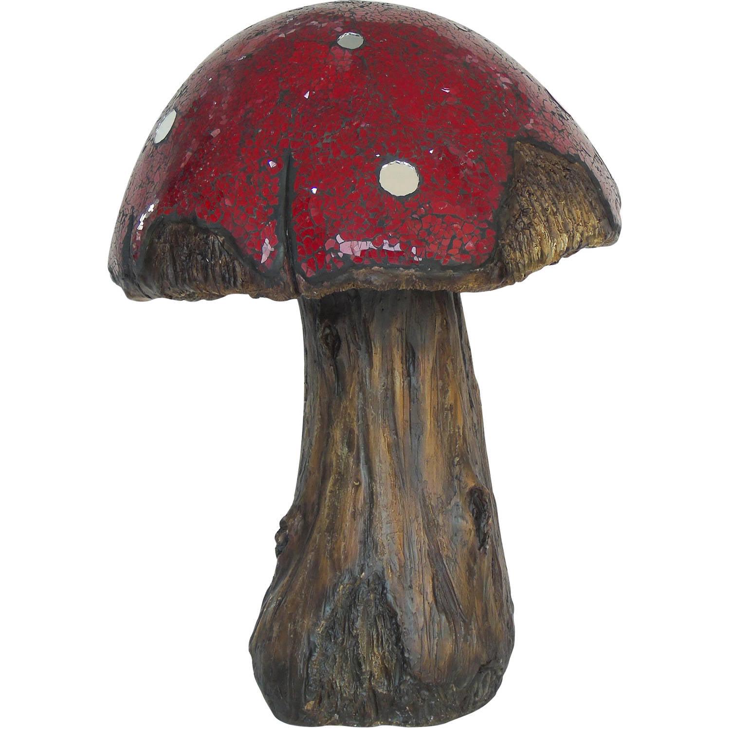 Mainstays 2 Foot Mosaic Glass Mushroom Outdoor Statuary, 20.9 pounds - Image 4
