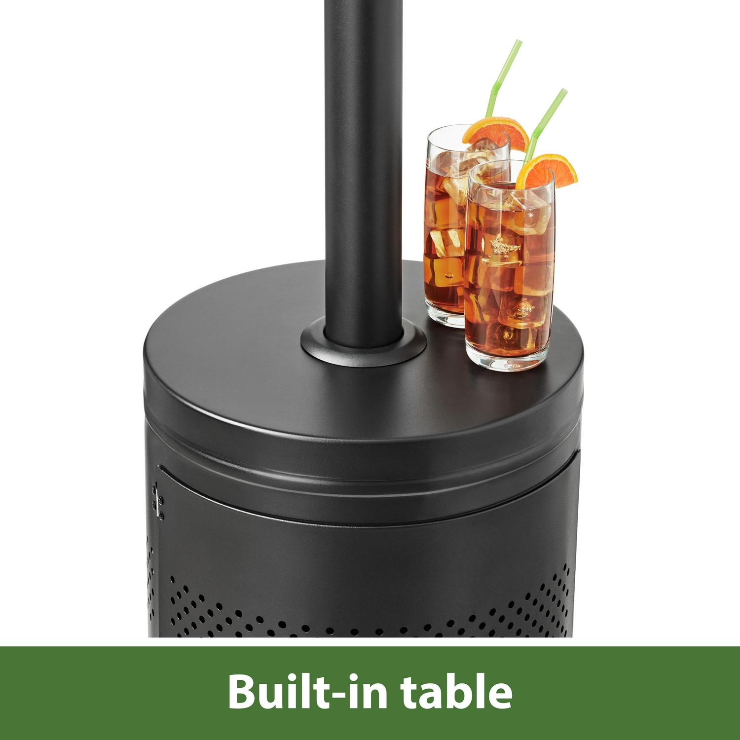 Mainstays 48,000 BTU Freestanding Metal Propane Patio Heater, Black - Image 5