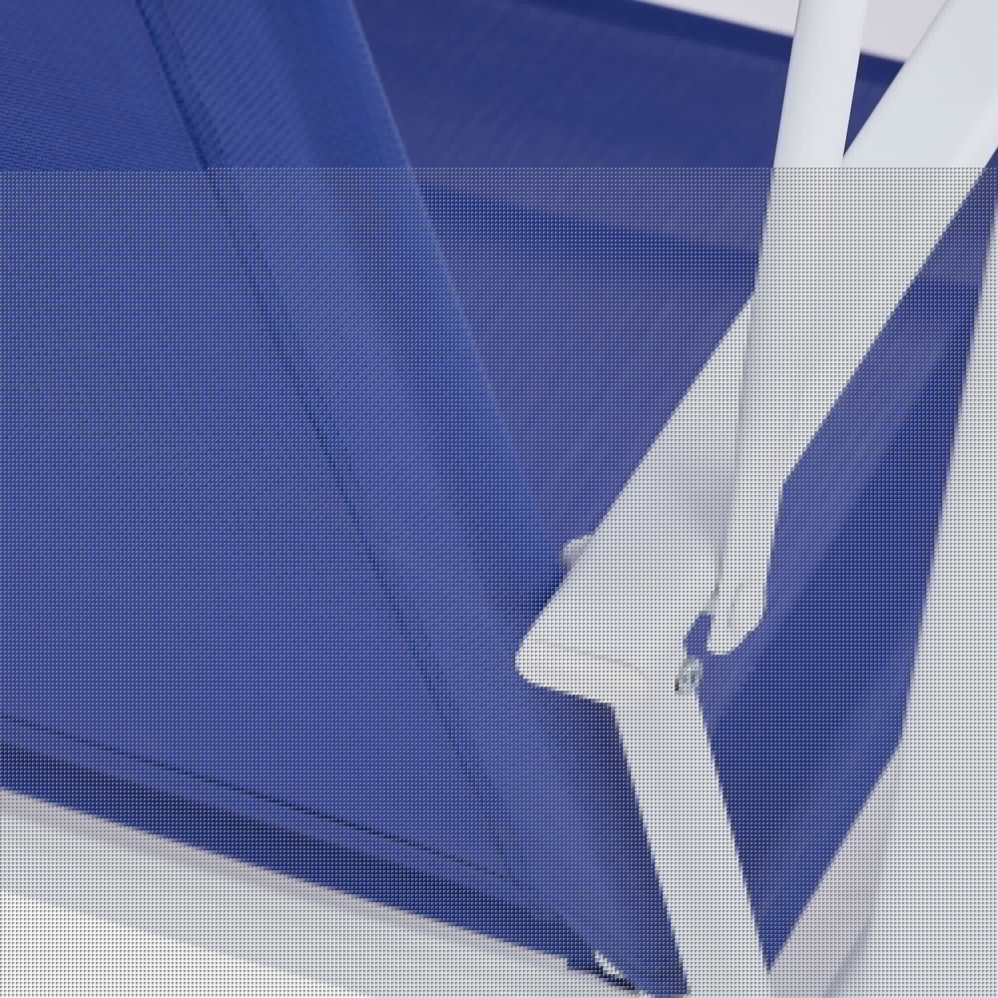 Mainstays Albany Lane 2-Seat Steel Canopy Porch Swing, White/Blue - Image 7