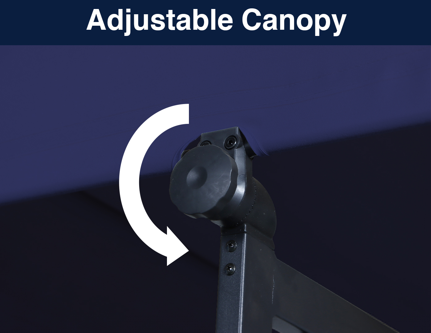 Mainstays Belden Park 3 Person Seated Daybed Outdoor Porch Swing with Canopy- Blue - Image 4