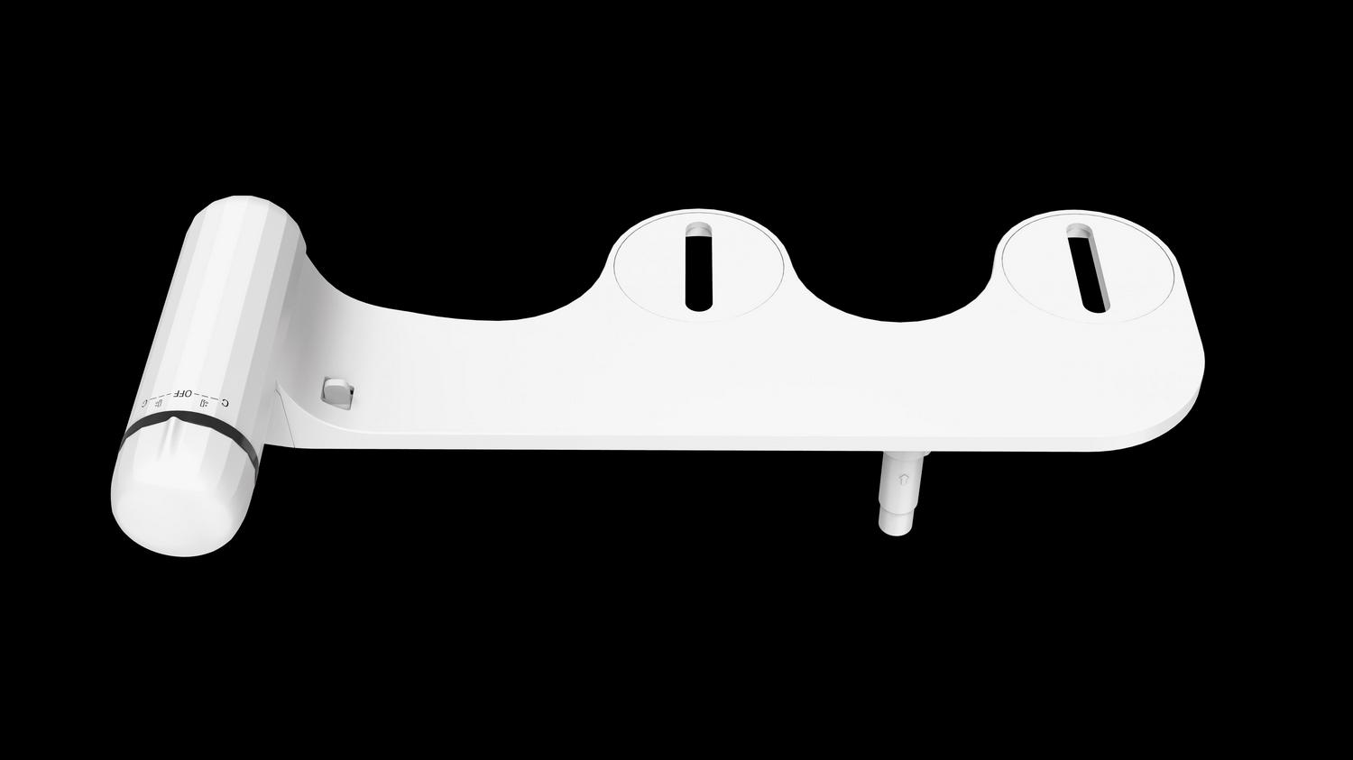 Mainstays Single Nozzle Bidet Attachment with Self Cleaning in Daisy White 4 Pack