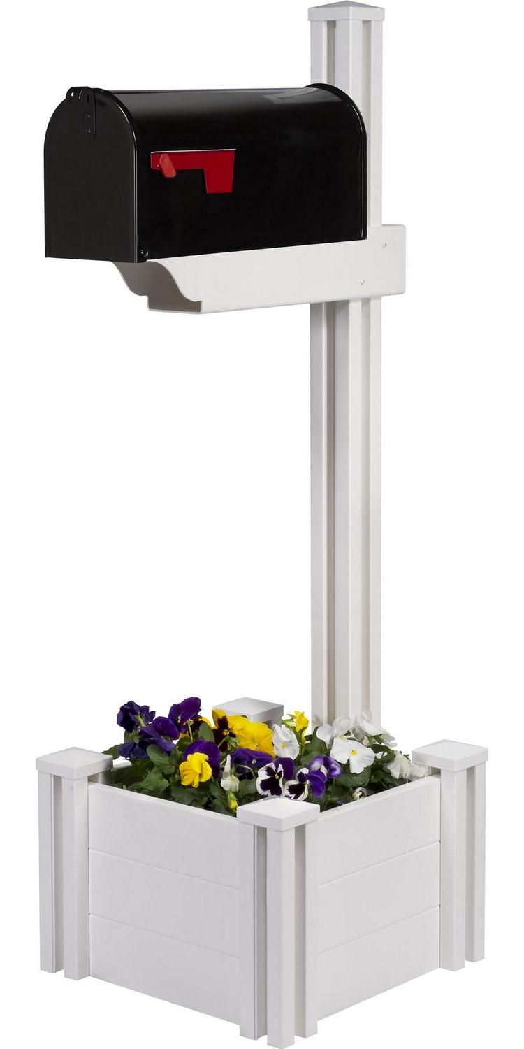 Majestic Mailbox Post with Planter and No-Dig Steel Pipe Anchor (54 5/8" H X 18" W X 19" L) - Image 6