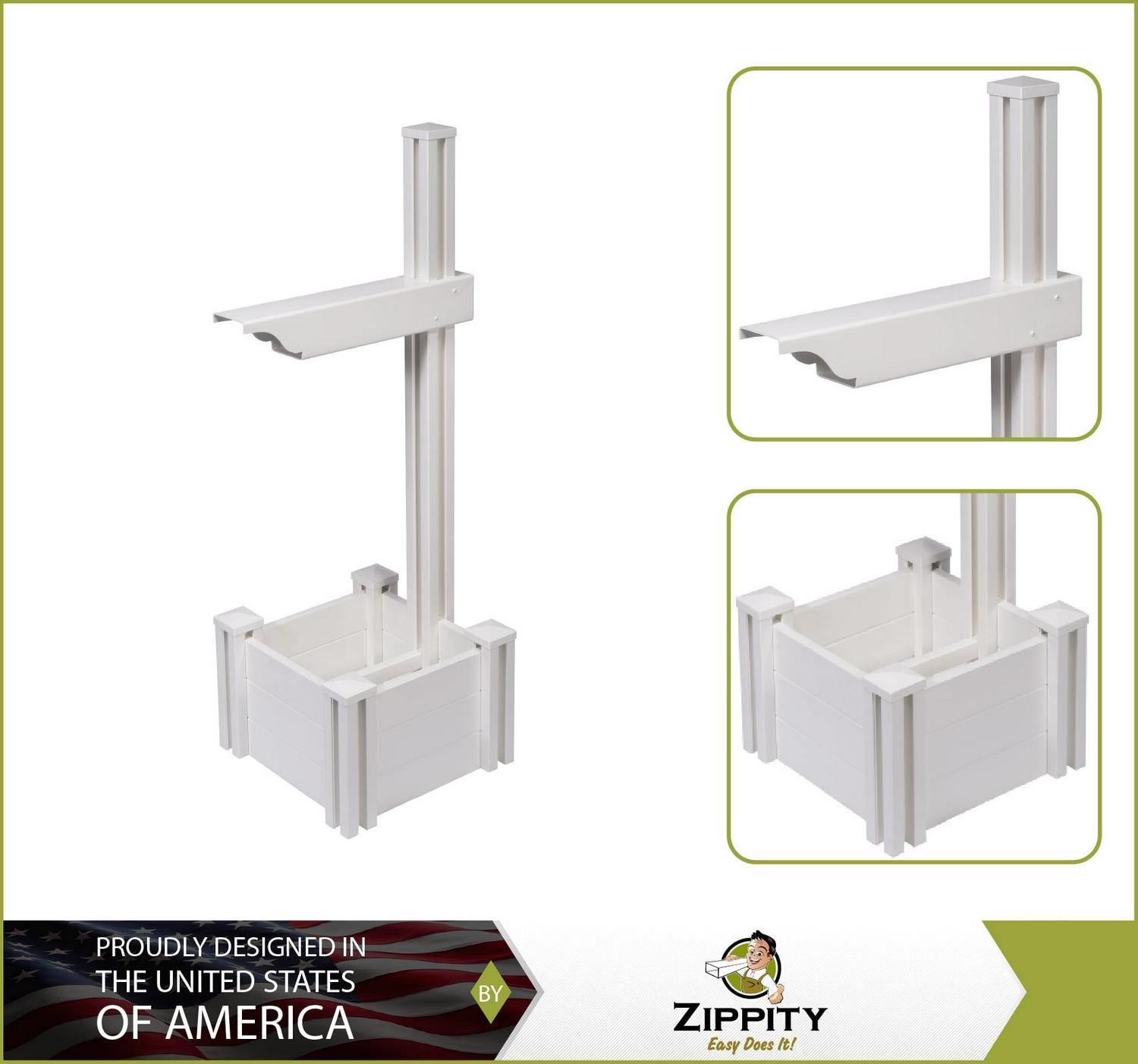 Majestic Mailbox Post with Planter and No-Dig Steel Pipe Anchor (54 5/8" H X 18" W X 19" L) - Image 2