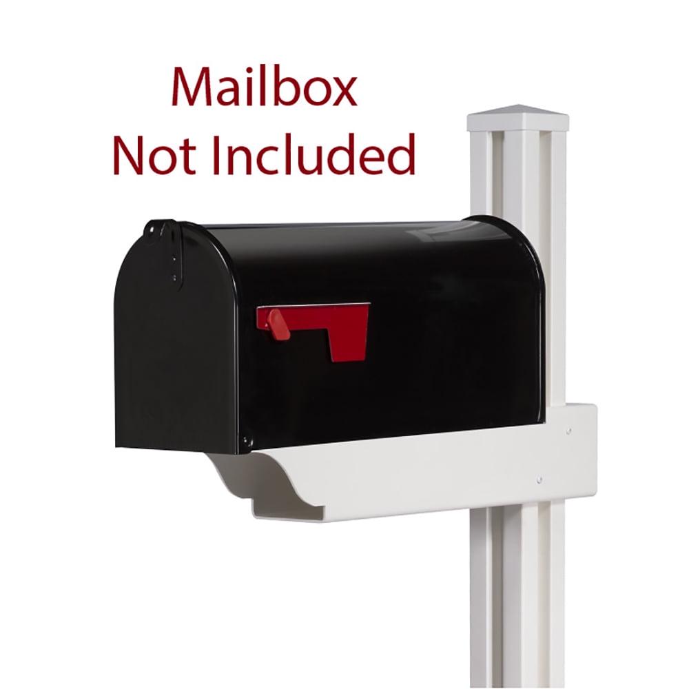 Majestic Mailbox Post with Planter and No-Dig Steel Pipe Anchor (54 5/8" H X 18" W X 19" L) - Image 5