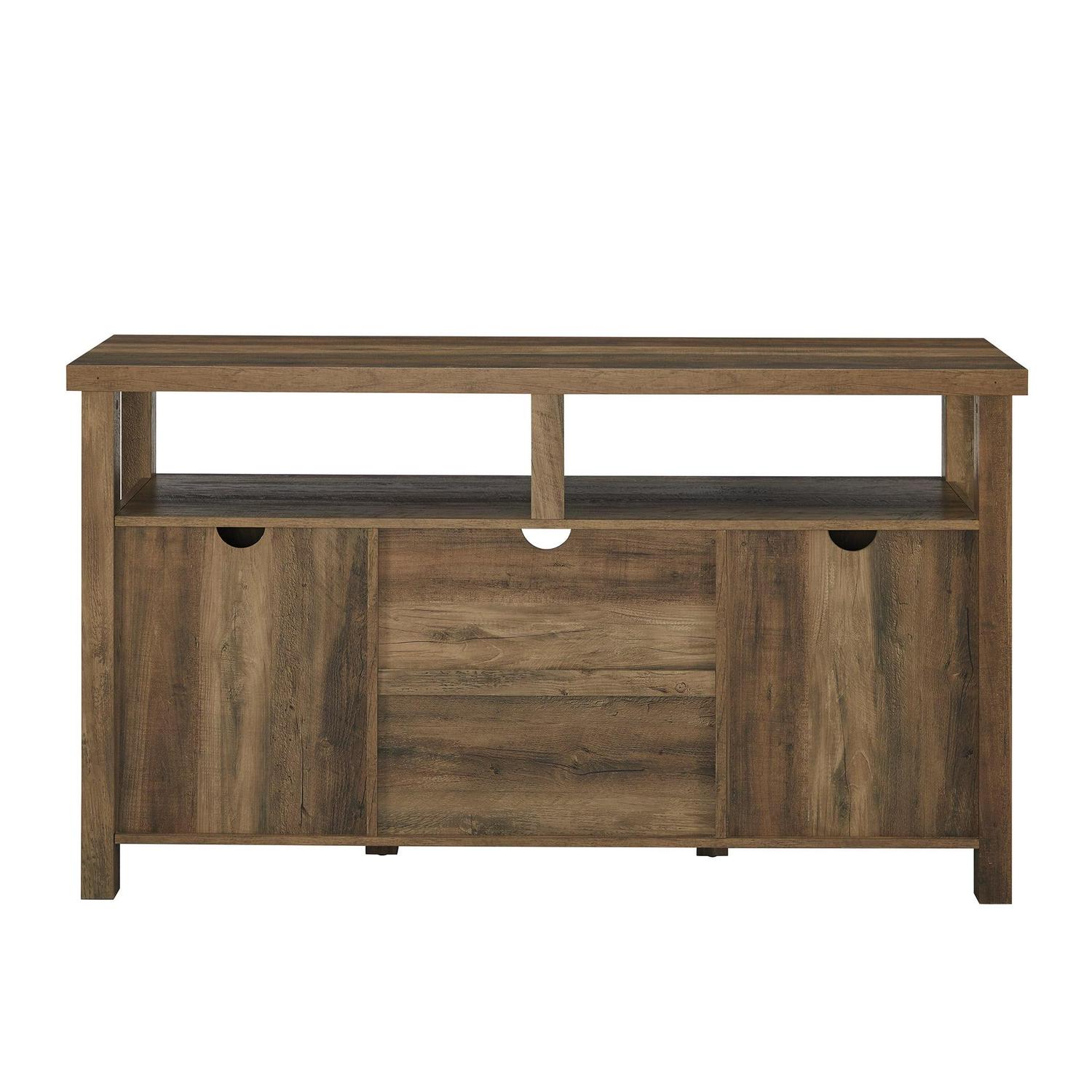 Walker Edison Farmhouse Tall TV Stand for TVs up to 65", Reclaimed Barnwood - Image 7
