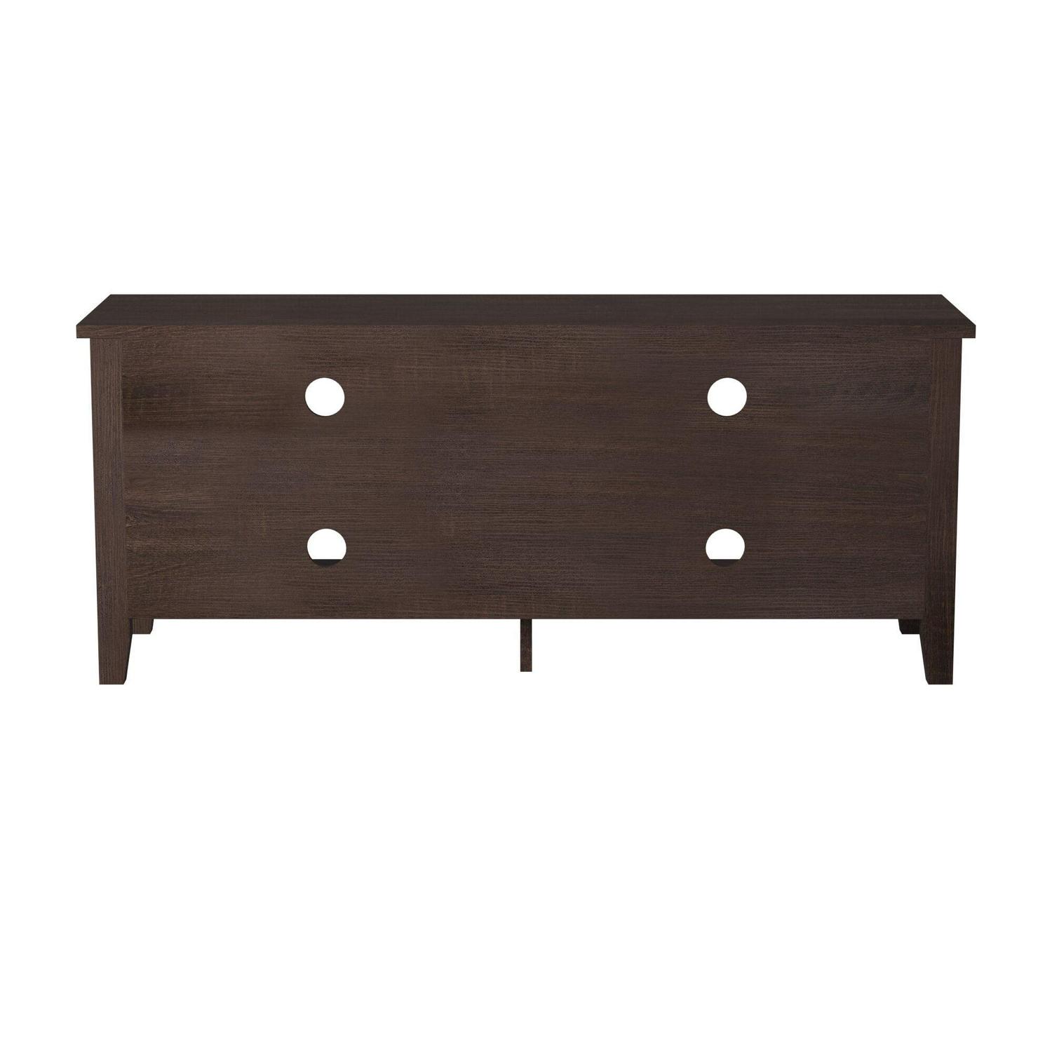 Walker Edison Open Storage TV Stand for TVs up to 65", Espresso - Image 2