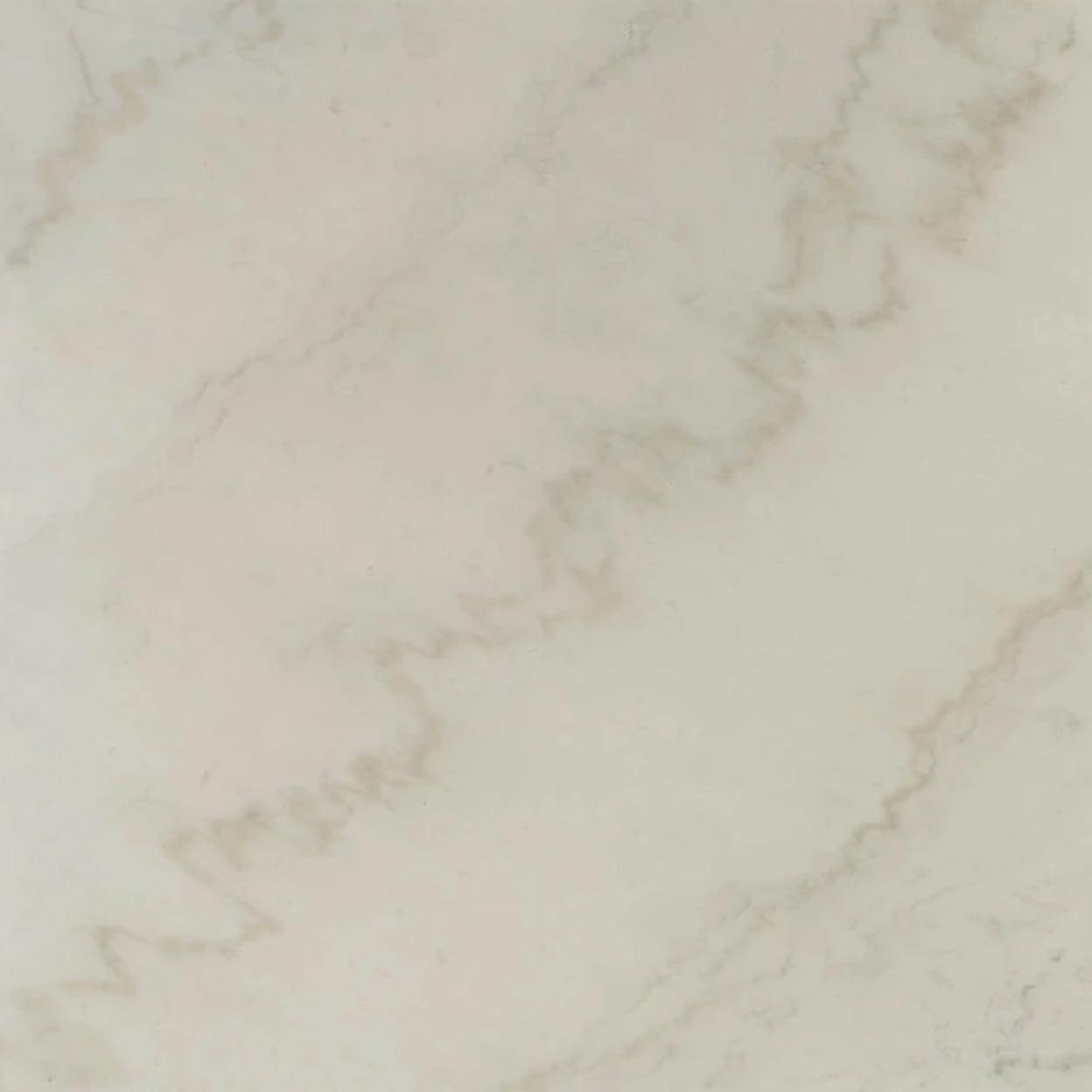 ACME Telestis 22" Square Marble Top End Table in White and Black - Image 3