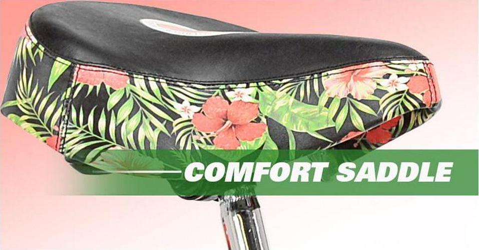 Margaritaville 24" Island Life Multi Speed Girl's Bike, Coral/Green - Image 5