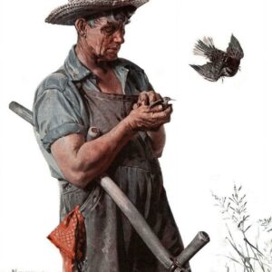 Marmont Hill Farmer and the Bird Wall Art