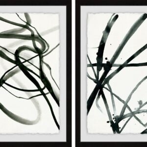 Marmont Hill Toxic Lines Diptych, 12" x 16"