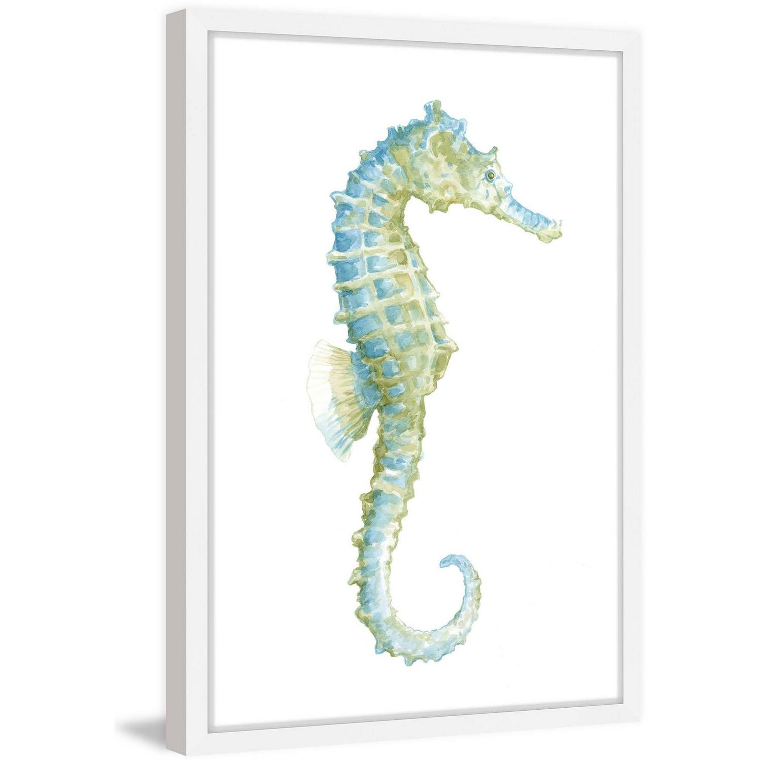 Marmont Hill "Watercolor Seahorse I" Framed Painting Print - Image 2