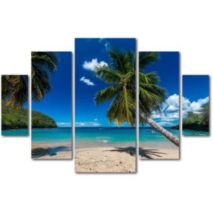 "Martinique" Canvas Art by Mathieu Rivrin 5-Piece Multi-Panel Art Set