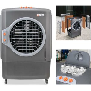 Mason & Deck 2100 CFM Indoor/Outdoor Portable Evaporative Air Cooler for Amplified Cooling