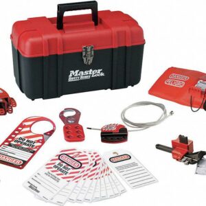 Master Lock Portable Lockout Kit,Filled,Valve,23 1457V410KA