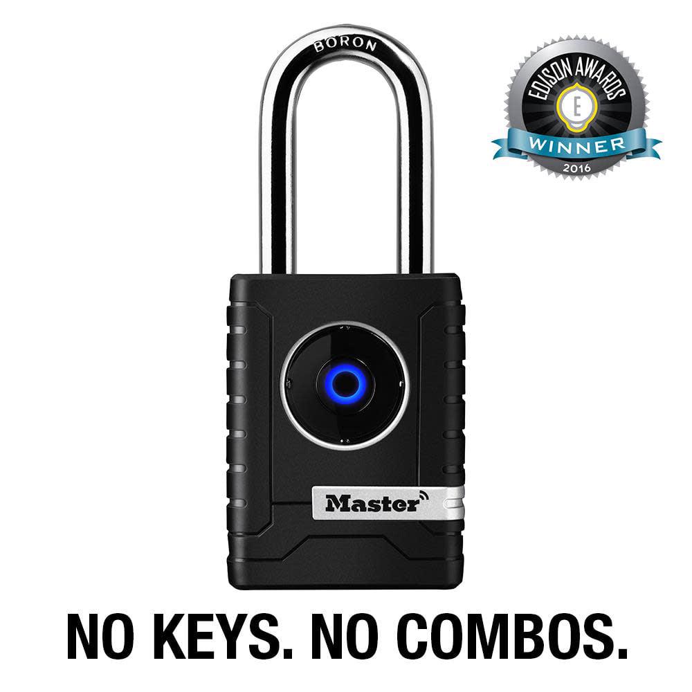 Master Lock Bluetooth Padlock, 2-7/32in (56mm) Width, Long Shackle, Injection Molded Body - Image 3
