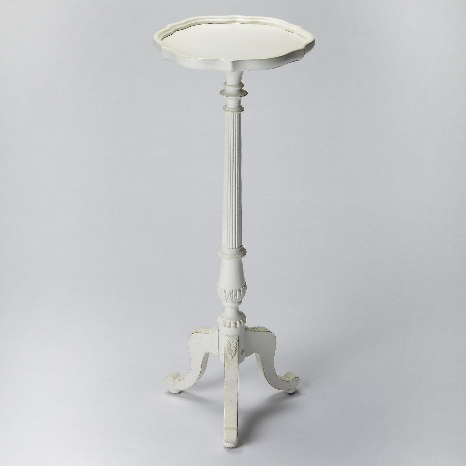 Butler Specialty Masterpiece Round Pedestal Plant Stand In White