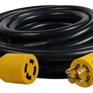 MaxWorks 80841 GEC3025 – 25 Ft. Heavy Duty Generator 4-Prong Twist Lock Extension Cord 125V/250V 30 Amp L14-30P (Male) L14-30R (Female) – ETL/CETL Listed