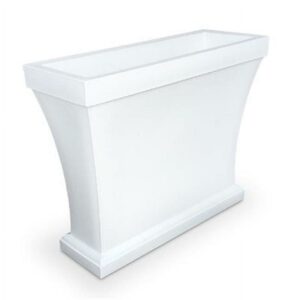 Mayne Bordeaux 40" x 15" x 32" Rectangle White Polyethylene Trough Planter