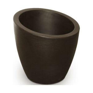 Mayne Modesto 20" x 20" x 20" Round Espresso Plastic Planter