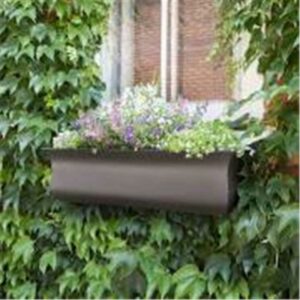 Mayne Valencia 36" x 10" x 10" Self-Watering Polyethylene Window Box - Espresso