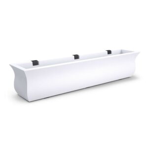 Mayne Valencia 48" x 10" x 10" Self-Watering Polyethylene Window Box - White