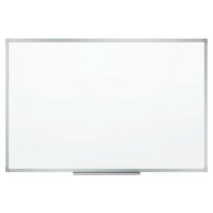 Mead Dry Erase Board, Melamine Surface, 72" x 48", Aluminum Frame