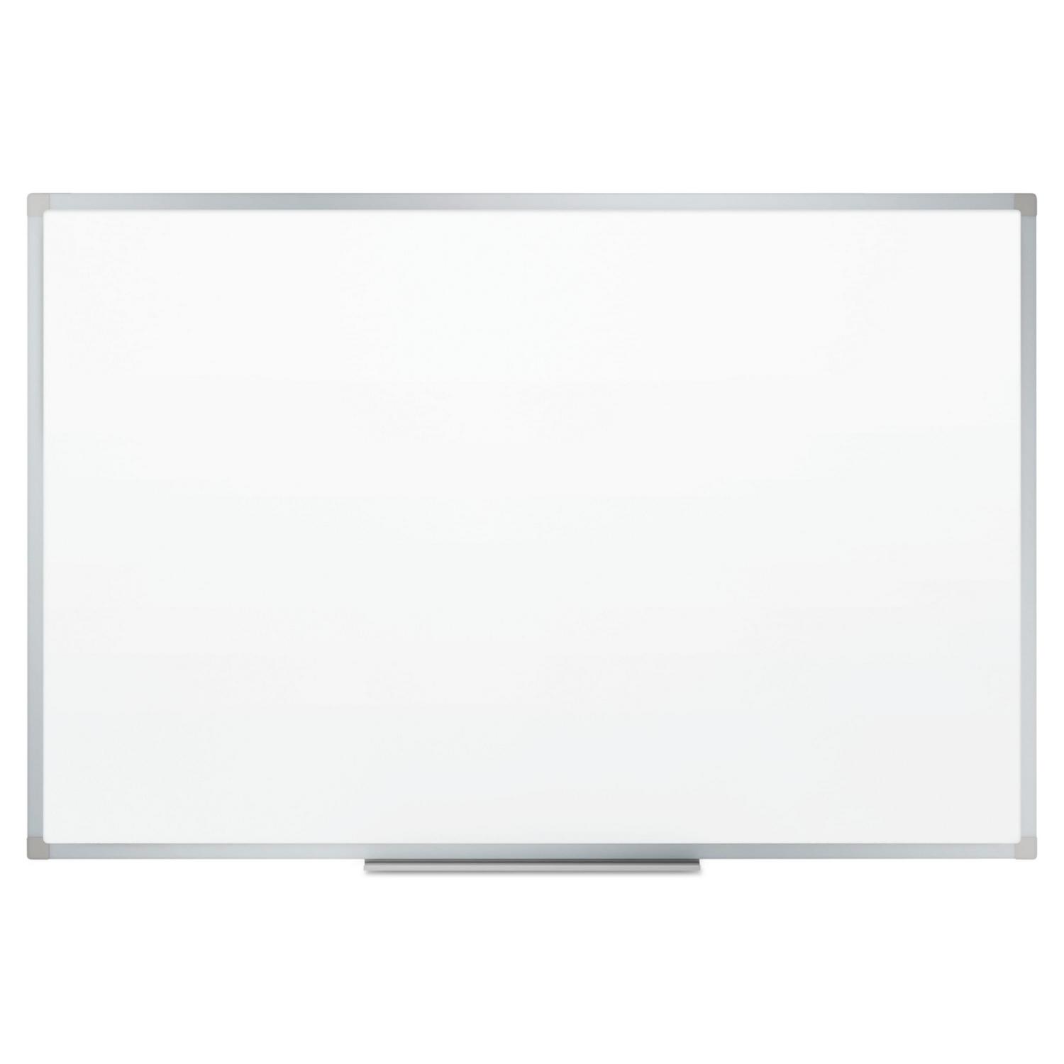 Mead Dry Erase Board, Melamine Surface, 72" x 48", Aluminum Frame
