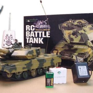Mega Militia 16" 1:24 German Leopard RC Remote Control Battle Tank - Camo