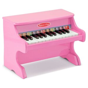 Melissa & Doug Learn-to-Play Pink Piano With 25 Keys and Color-Coded Songbook