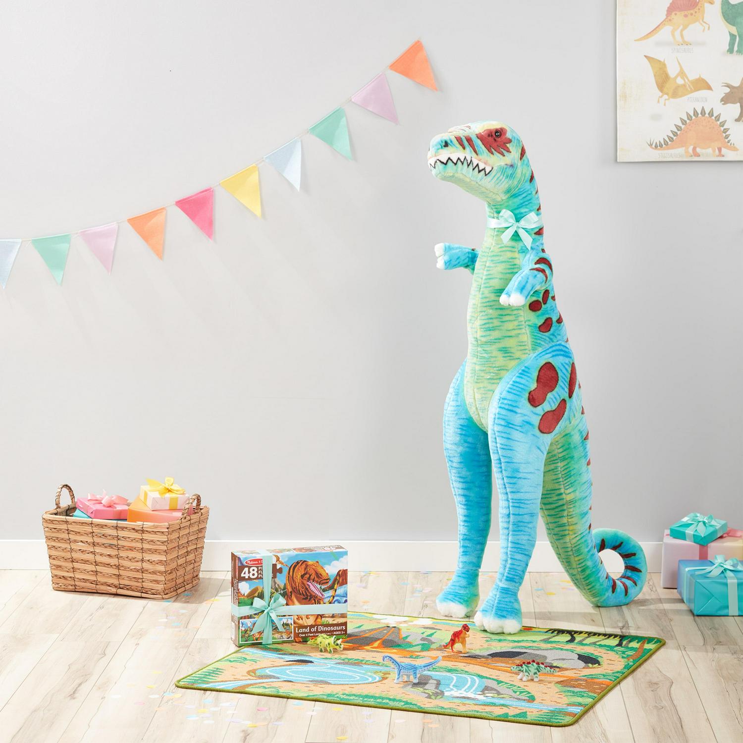 Melissa & Doug Standing T-Rex Giant Lifelike Plush Stuffed Animal - Image 9