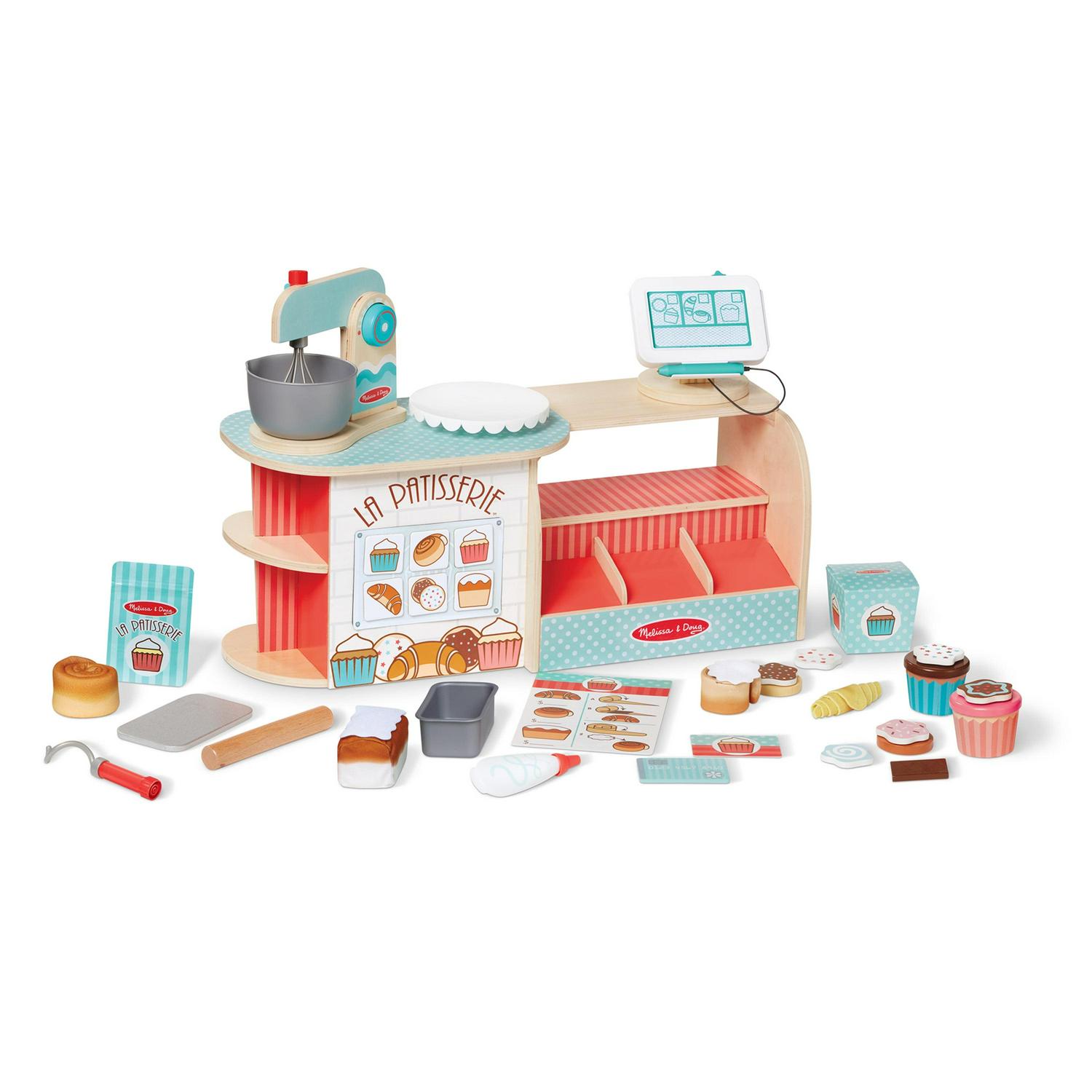 Melissa & Doug Wooden La Patisserie Bakery (39 Pieces) - FSC Certified - Image 4