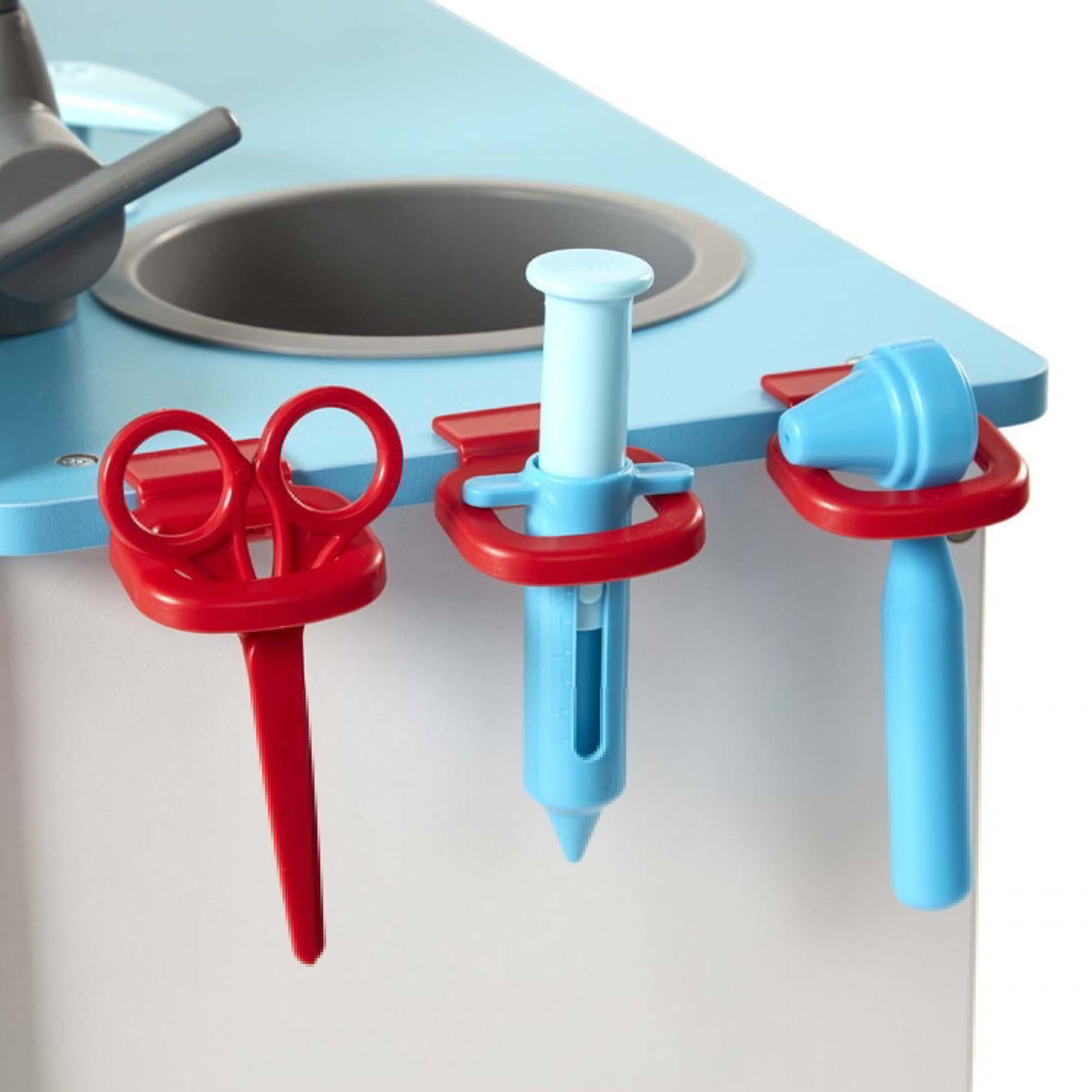 Melissa & Doug Wooden Get Well Doctor Activity Center - Waiting Room, Exam Room, Check-In Area - FSC Certified - Image 4