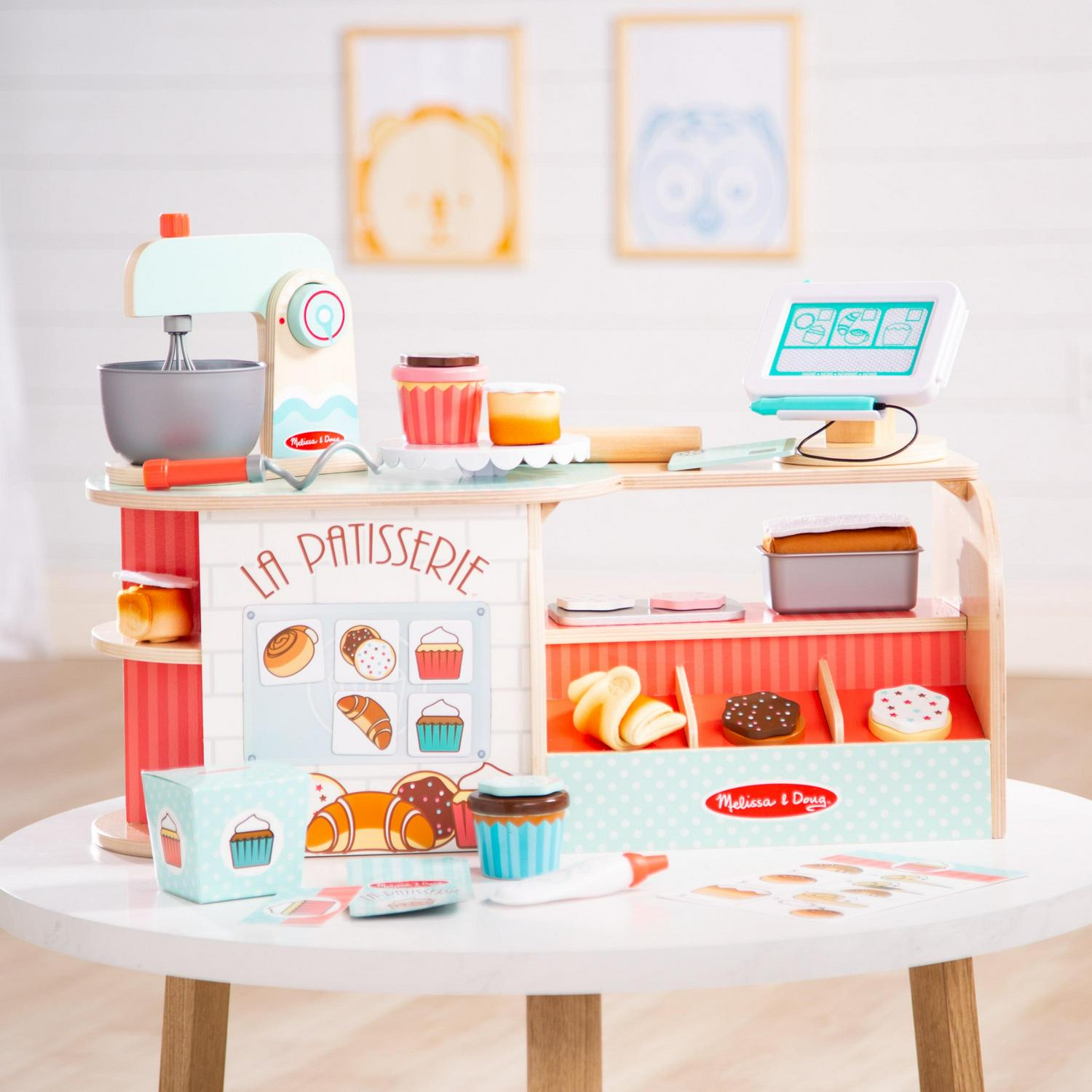 Melissa & Doug Wooden La Patisserie Bakery (39 Pieces) - FSC Certified - Image 9