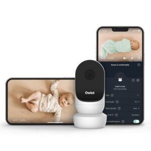 Owlet Cam 2 (Gen 2) Smart Baby Monitor – HD Video Camera with Night Vision, 4x Zoom & Wide-Angle View, Two-Way Talk, Sound & Motion Alerts, Temp & Humidity Sensor, Encrypted WiFi