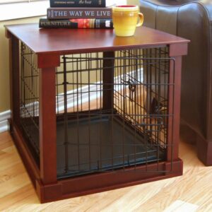 Contemporary Home Living 27" Mahogany Brown Multi-purpose Small Pet Cage and Dog Crate