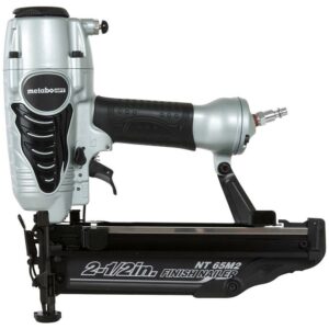 Metabo HPT Finish Nailer with Air Duster, Pro-Preferred Pneumatic Power Nailers, Ideal for Molding, Chair Rail, and Cabinetry, Lightweight 3.7 lbs, 16 Gauge, 1″ to 2-1/2″ Finish Nails, NT65M2S