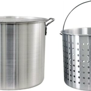 Chard 60-qt. Aluminum Stock Pot with Strainer Basket