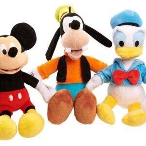 Mickey Mouse Clubhouse Bean Plush, 5 Piece Set, Kids Toys for Ages 2 Up, Gifts and Presents