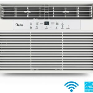 Midea 10,000 BTU 115V Smart Window Air Conditioner with Comfort Sense Remote, White, MAW10S1WWT-T, New