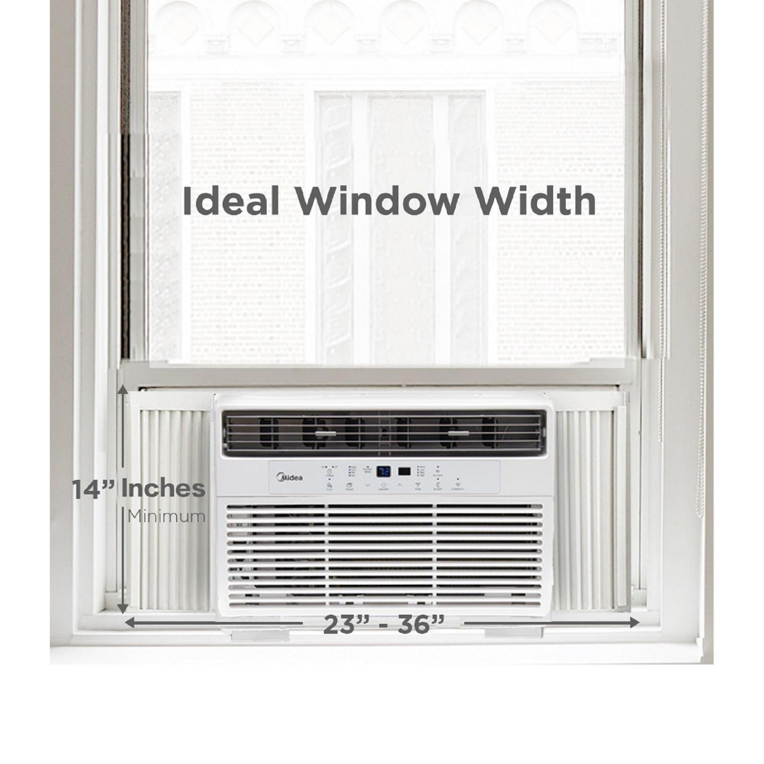 Midea 10,000 BTU 115V Smart Window Air Conditioner with Comfort Sense Remote, White, MAW10S1WWT-T, New - Image 13