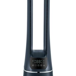 Midea 41" Tall 10-Speed Bladeless DC Tower Fan & HEPA Air Purifier with Remote Control, AMS150-PB, New, Blue