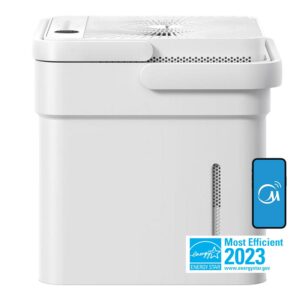 Midea Cube Dehumidifier, 20 Pint, For Basements and Rooms Up To 2,000 Sq Ft, Auto Shut Off, Wi-Fi, White