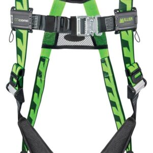 Miller by Universal DuraFlex AirCore Full Body Style Harness With Back D-Ring, Tongue Leg Strap Buckle, Quick Connect Chest Strap Buckle And Sub-Pelvic Strap