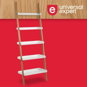 Universal Expert Remus Ladder Bookshelf Modern Oak and White