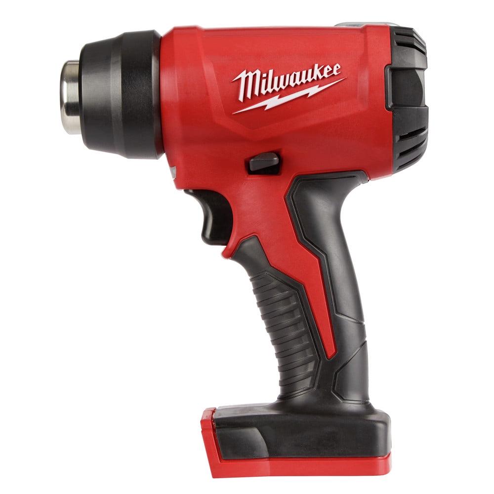 Milwaukee 2688-20 M18 18V Cordless Compact Heat Gun – Fast Heat-Up, REDLITHIUM Battery Powered, LED Light, Red (Tool Only)