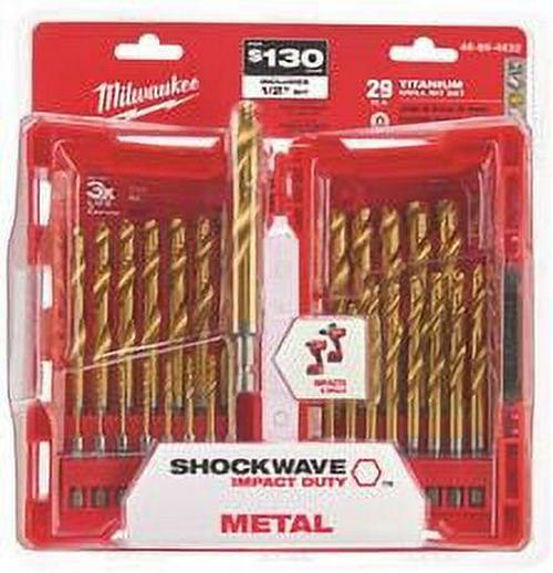 Milwaukee Shockwave 29-Piece Impact Drill & Drive Set 48-89-4632