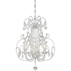 3-Light 17" Traditional Chandelier in Vintage Silver