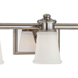 Minka Lavery 4533-613 Transitional Bath Art 3 Light Bath Vanity in Polished Nickel