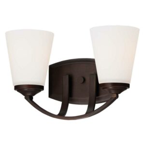 Overland Park 2-Light Bathroom Vanity Light in Vintage Bronze